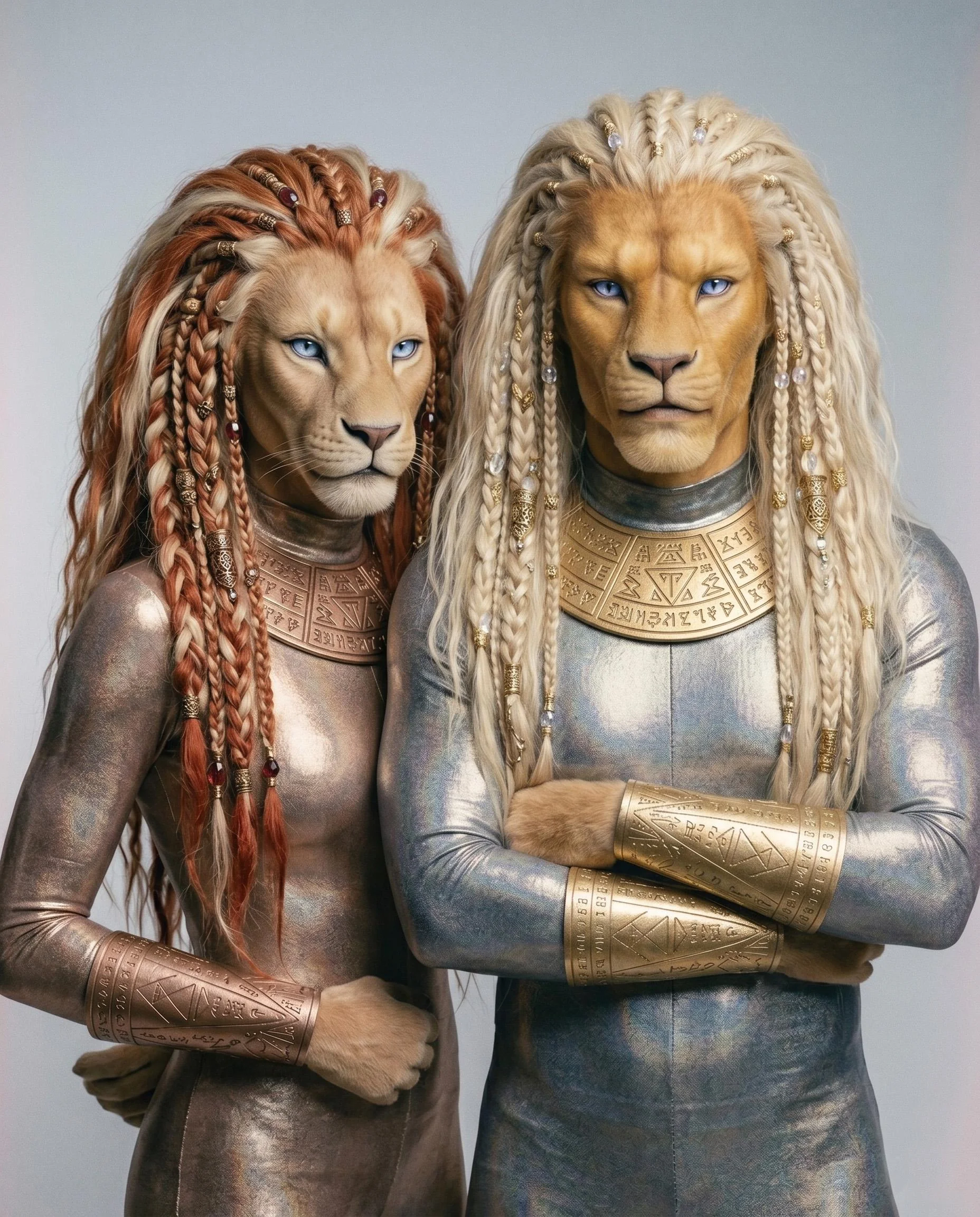Lyran alien – feline-featured progenitor race from Lyra constellation (artist rendition)