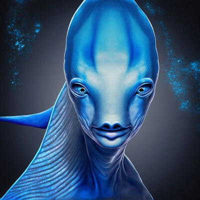 Sirian alien – ancient aquatic humanoid from Sirius star system (artist rendition)
